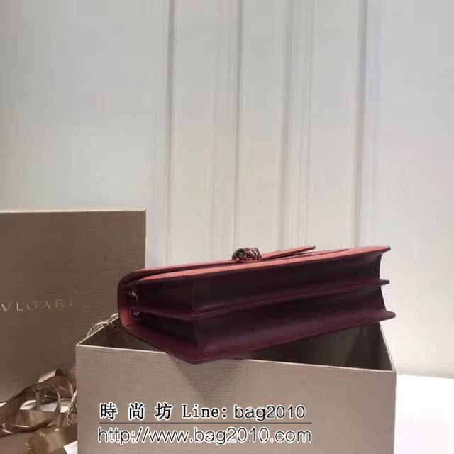 BVLGARI寶格麗 專櫃同步新款 Serpenti雙層琺瑯蛇頭包 鏈條單肩斜挎包 B35362 FYD1334